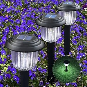 NEW!!  HYSapientia Outdoor Solar Pathway/Garden Lights,6 Pack Waterproof
